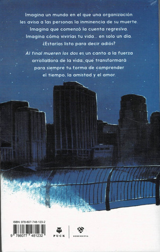 Imagen 2 de 4 de Al Final Mueren Los Dos - Adam Silvera - Ed. Puck