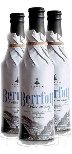 3x Hidromel Arven Berfort Carvalho E Pimenta 350ml