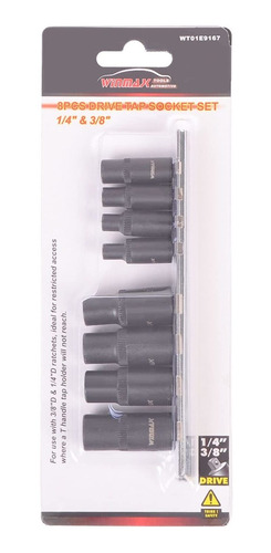 8pcs 1 4 And 3 8 Drive Tap Zocalo Set