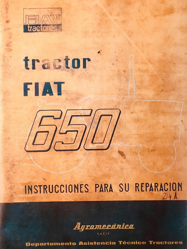 Manual De Taller Tractor Fiat 650