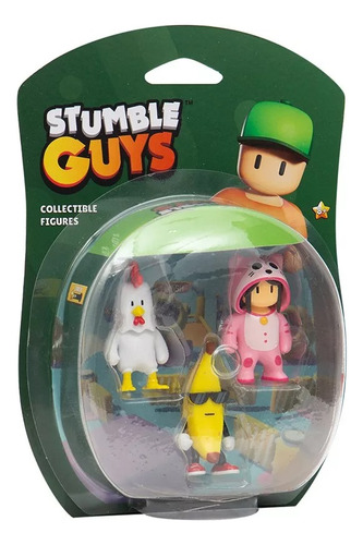 Muñeco Stumble Guys Blister C/3 Figuras De 5.5 Cm Sg2020 Srj