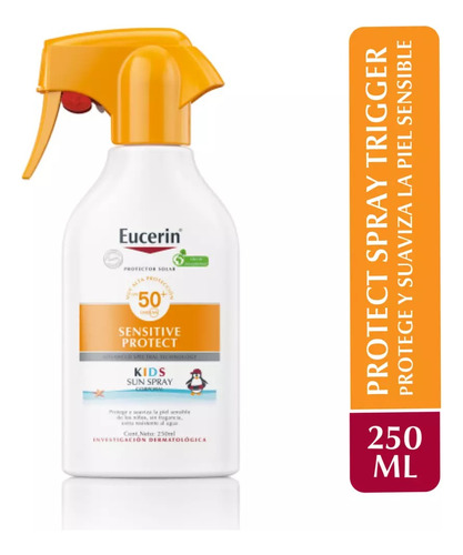 Protector Solar Corporal Para Niños Fps 50+ | Eucerin 250 Ml