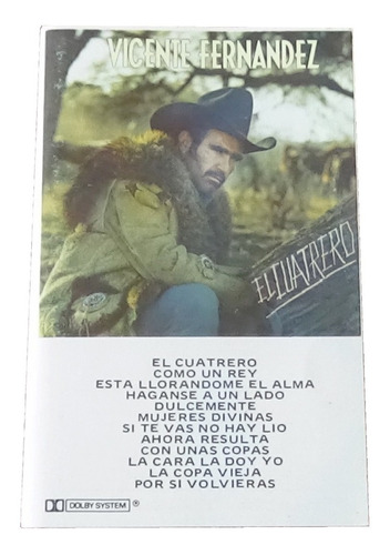 Vicente Fernandez El Cuatrero Tape Cassette 1988 Sony Music