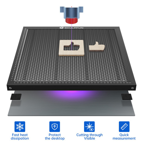 Sculpfun S30 Pro 10w Grabador Láser Y Panel Nido Abeja
