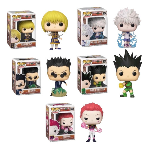 Funko Pop Hunter X Hunter Set De 5 Killua Gon Hisoka Leorio