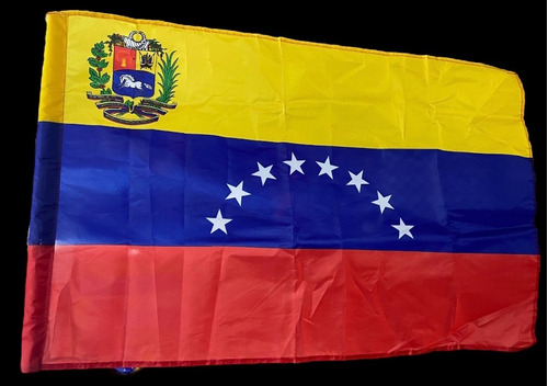 Bandera Tricolor Venezuela Escudo 90x60cm Al Mayor Oferta