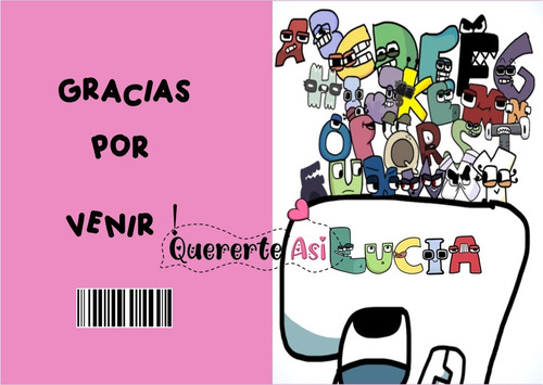 Librito Para Pintar Personalizado Imprimible- Alphabet Lore