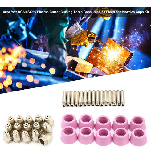 . 40pc/set Ag60 Sg55 Cortador De Plasma De Corte De La