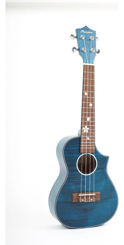 Ukelele Tenor Bamboo Blossom Blue + Funda Acolchada Color Natural