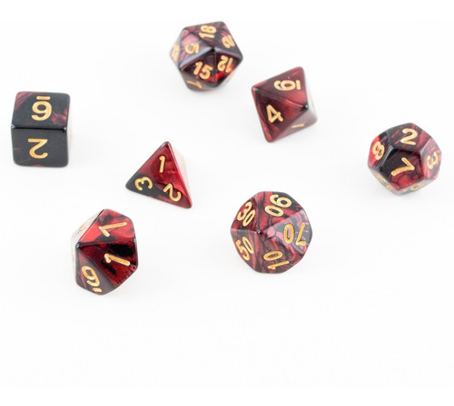 Set De 7 Dados Para Rol - Vampire Bite