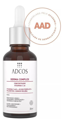 Derma Complex Concentrado Vitamina C20 30ml Adcos Original