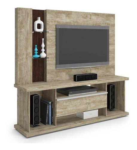 Estante Home Theater Ônix Rack Bancada Tv Led Lcd Rovere