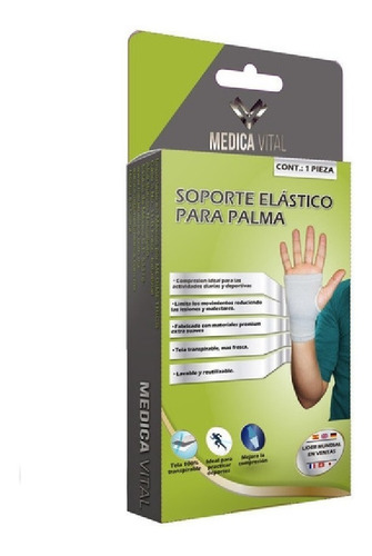 Soporte Elástico Palma Transpirable 320111 Medica Vital