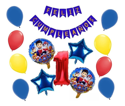 Globos De Paw Patrol Cumpleaños #1