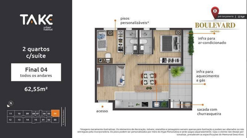 Imagem 17 de 19 de Apartamento No Take Urban Habitat, Com 1 Dormitório À Venda Por R$ 217.900 - Centro - Curitiba/pr - Ap0370