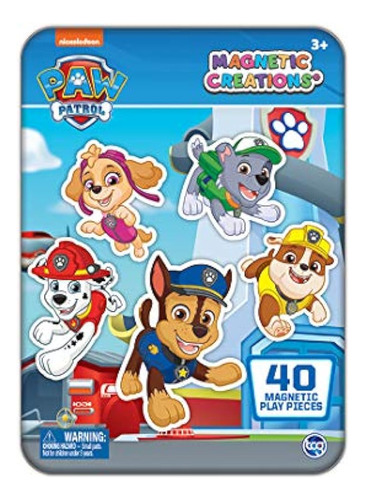 Lata De Creaciones Magnéticas De Tcg Toys Paw Patrol