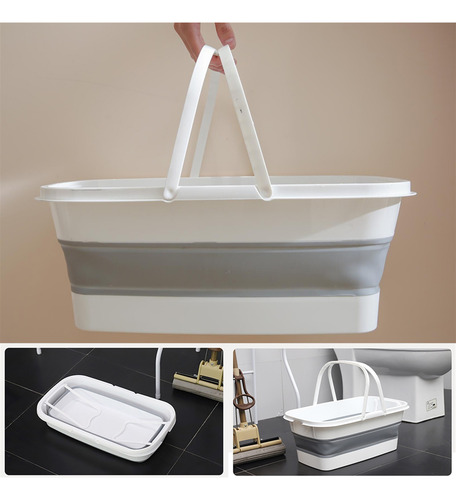 Lavabo Fregona Cubo Cubo Plegable Portátil Plegable