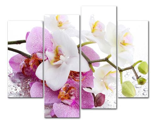 My Easy Art- Orquidea Decoracion De Pared De Flores Rosas Y