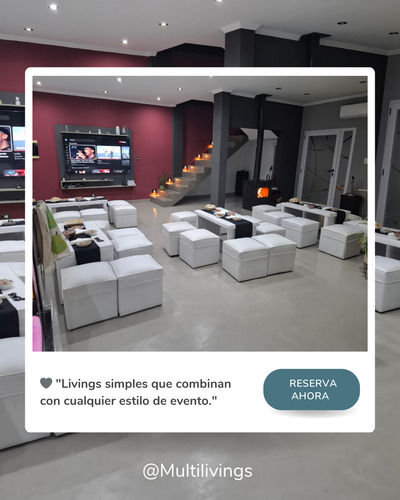 Alquiler De Livings Puffs Mesas Para Eventos Zona Sur Bs As