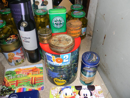 6 Cajas Lata Antiguas Y Otras A Eleccion (Usado)