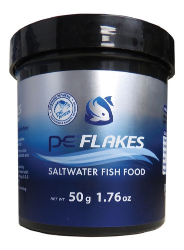Pe Flakes Alimento Para Peces De Agua Salada En Hojuela 50gr