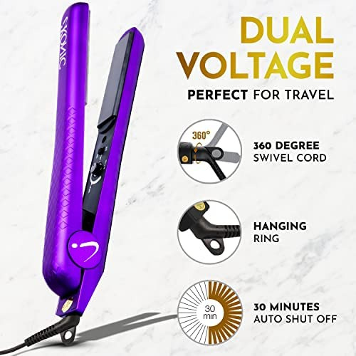 Ikonic Hair Ceramic Flat Iron Professional Sin Daños En El C