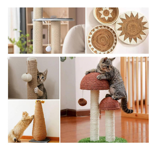 Corda De Sisal Para Gatos, Corda De Cânhamo Diy, 8mm X 30m