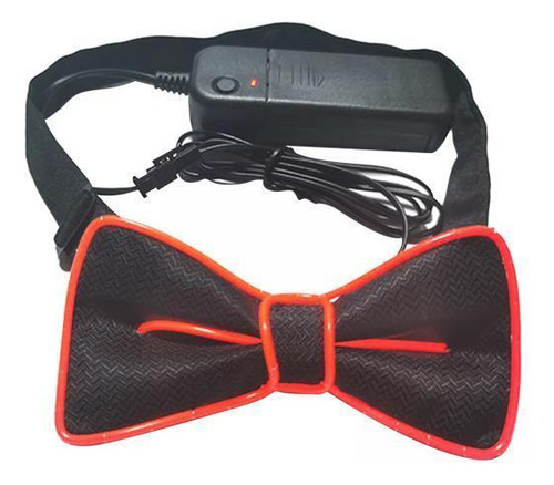3 Pajarita Led Que En La Oscuridad, Corbata Parpadeante Rojo