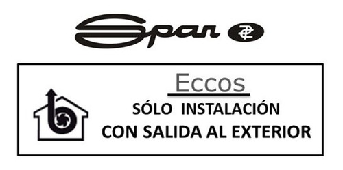 Spar Purificador Eccos Duo -acero-2 Motores (con Salida Ext)