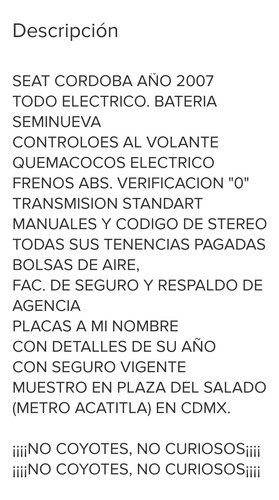 Seat Cordoba 2.0 Stylance Mt