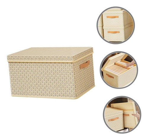 Caja De Almacenamiento Lavable Y Plegable Con Tapa