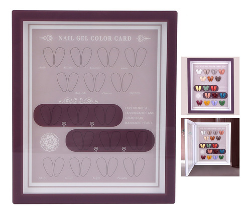 Cuaderno Expositor De Consejos Para Uñas, Tabla De Esmaltes