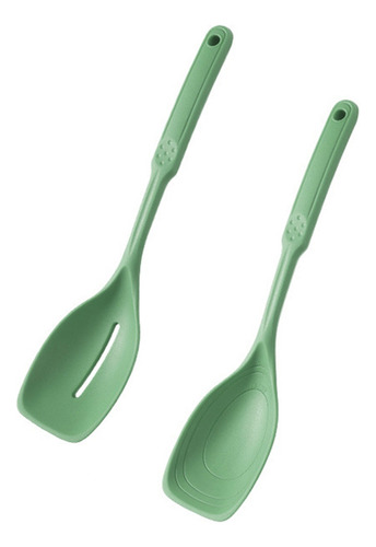 Cuchara De Cocina De Silicona J9, Antiadherente, Ranurada Y