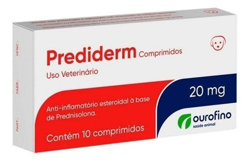 Prediderm 20mg Com 10 Comprimidos 