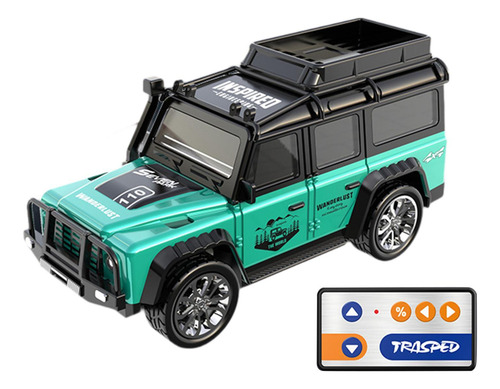 Camión Modelo Rc Rock 1/64 Con Control Remoto, Vehículo De