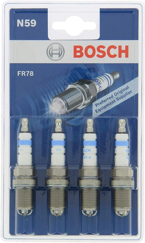 Kit 4 Bujias Bosch Chery Tiggo 2.0 16v 4 Electrodos
