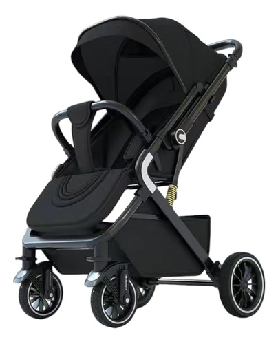 Coche De Paseo Reversible Premium Lubabycas Negro