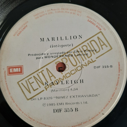 Simple Talking Heads Marillion Emi Promocional C18