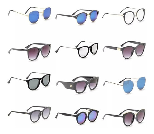 Imagem 6 de 6 de Kit C/6 Óculos De Sol Masculino E Feminino Atacado Revender