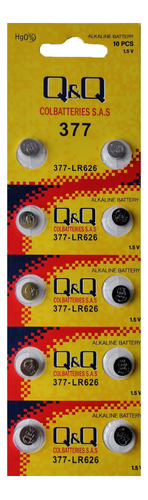 Pila/bateria Reloj 377 Lr-626 Qyq Pack X 10 Unidades Remate 
