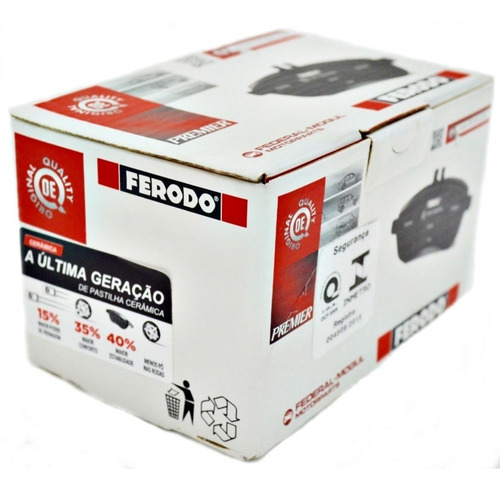 Kit Pastilha De Freio Dianteira E Traseira Cerâmica Ferodo Honda Civic 2012 2013 2014 2015 2016