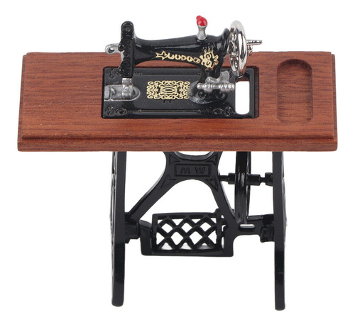 Mini Máquina De Coser Simulada De Casa De Muñecas 1:12