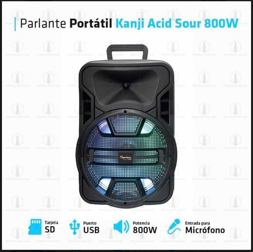 Imagen 2 de 5 de Parlante Inalambrico 800w Parlante Kanji Harrison Acid Sour
