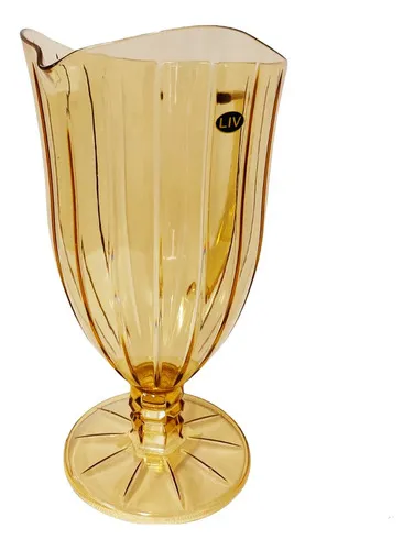 Jarra acrílica Liv Luxury de 1,6 l y 4 copas de vino espumoso de 145 ml