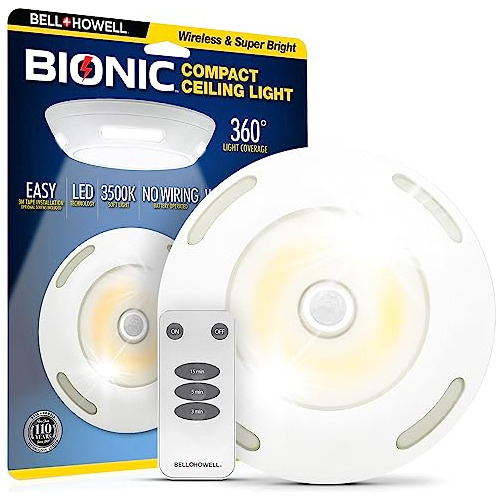 Motion Sensor Light Indoor Battery Operated Ceiling Lig...