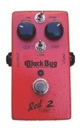 Pedal Red Tube Trt-2 Super Power Distorcion Black Bug