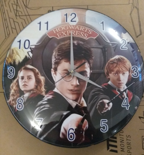 Reloj Mural Personalizado Harry (silencioso) 34 Cm 