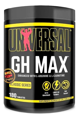 Gh Max 180 Comprimidos Universal Nutrition