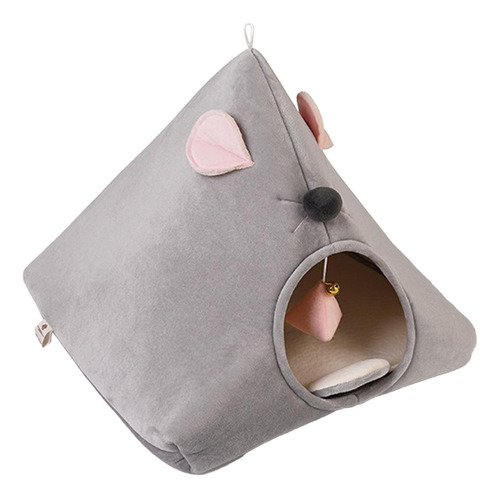 Nido Semicerrado Para Gatos, Cama Para Gatos, Cueva, Gris