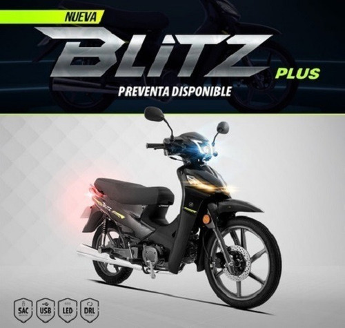Imagen 3 de 4 de Motomel Blitz 110 Plus - Ahora 12/18 - Crédito Dni!